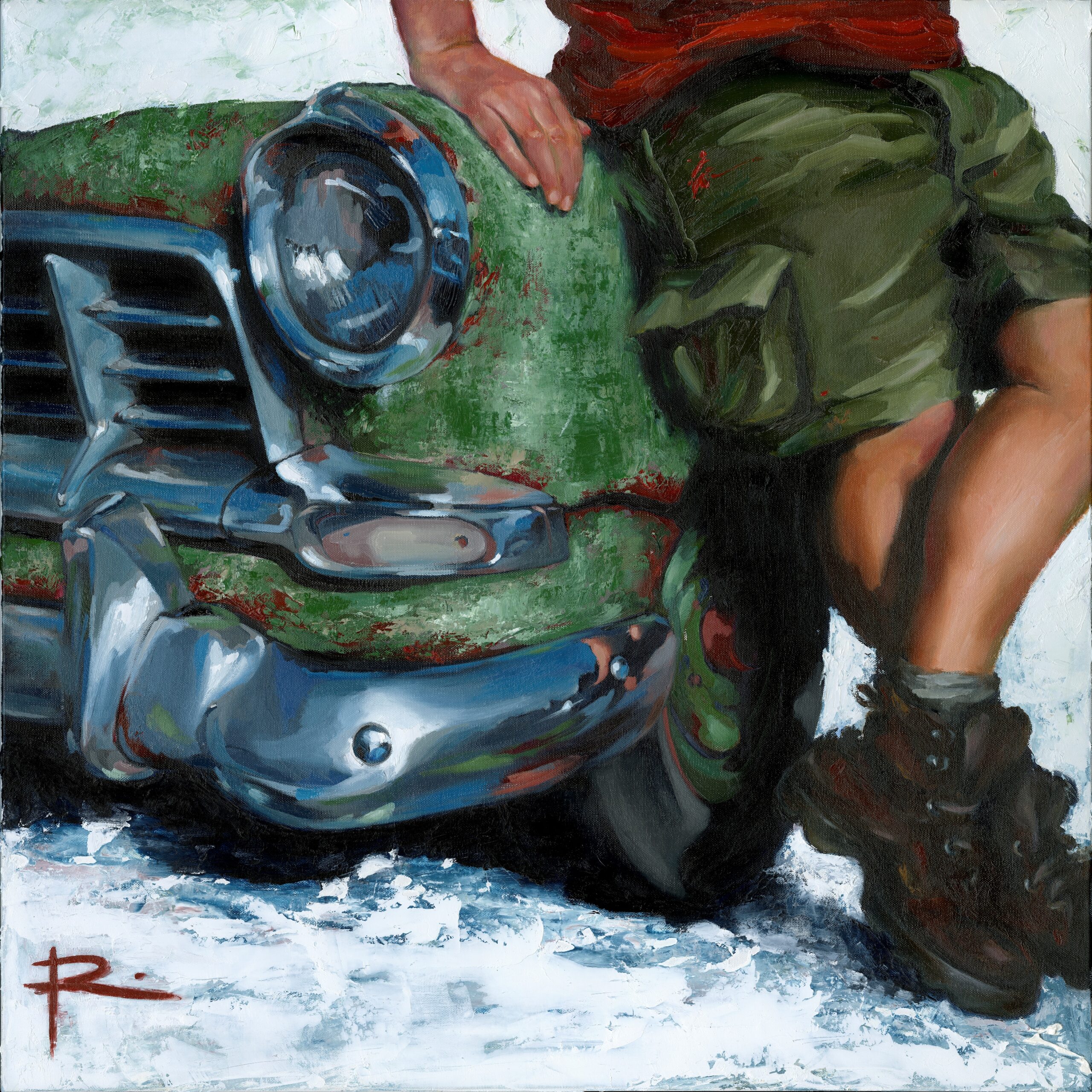 TRADIE feat 58 FC Holden 76cm x 76cm (1)